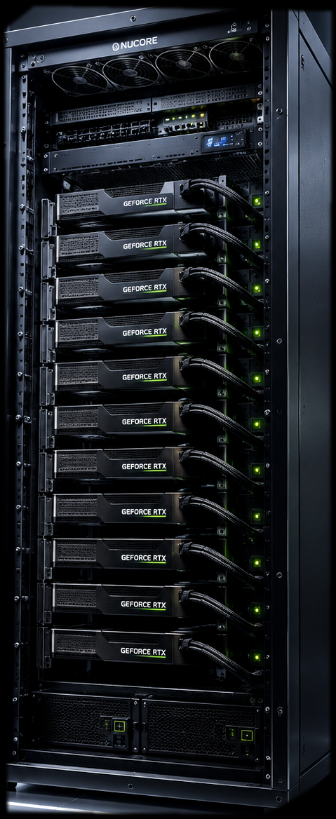 Kronos AI compute rack — concept render